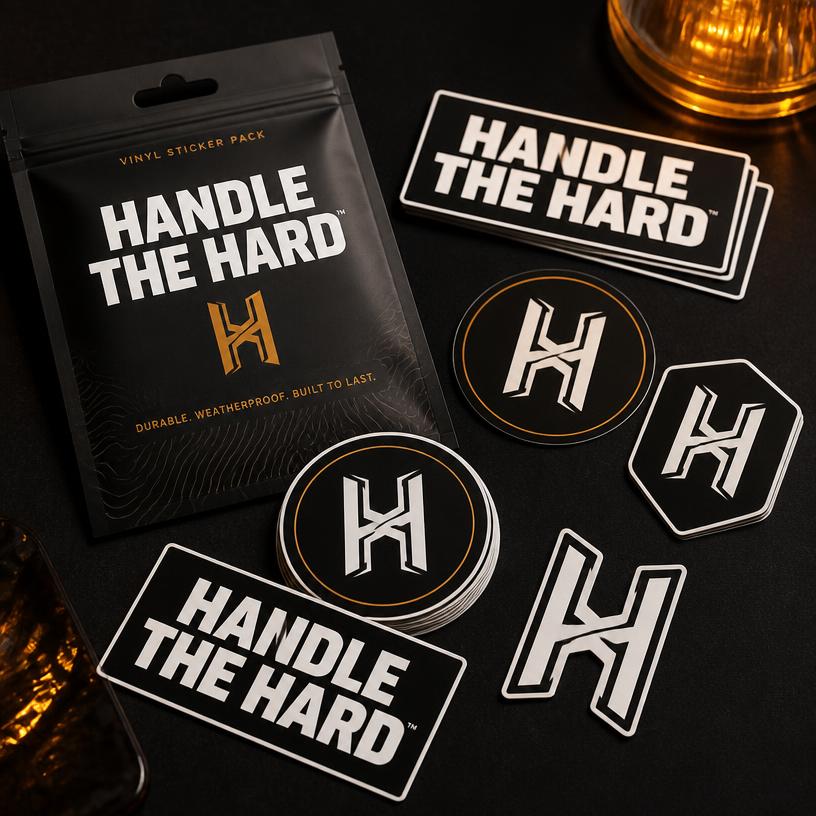 Handle the Hard vinyl sticker pack